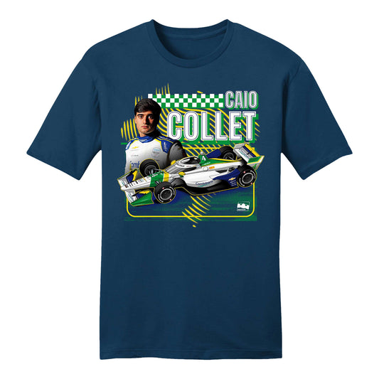 Caio Collet 2026 Driver T-Shirt in Blue - Front View