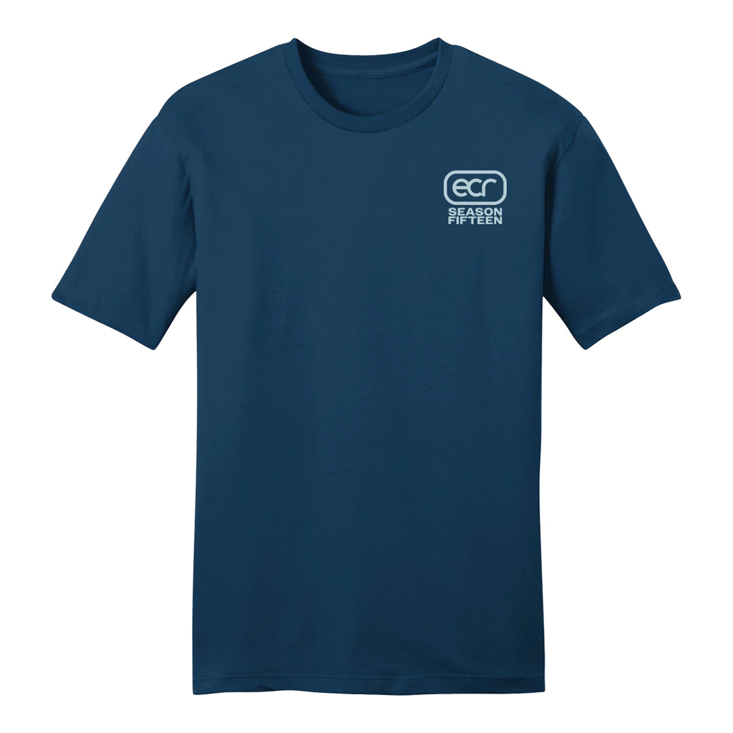 ECR Season Fifteen Team Shirt in Blue - Front View 