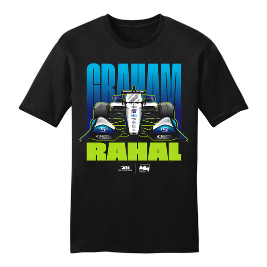 Graham Rahal 2026 WWEX Group T-Shirt in Black - Front View