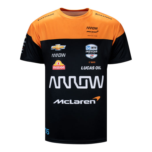 2023 Youth O'Ward Jersey in orange and black, front view