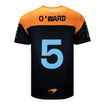 2023 Youth O'Ward Jersey in orange and black, back view