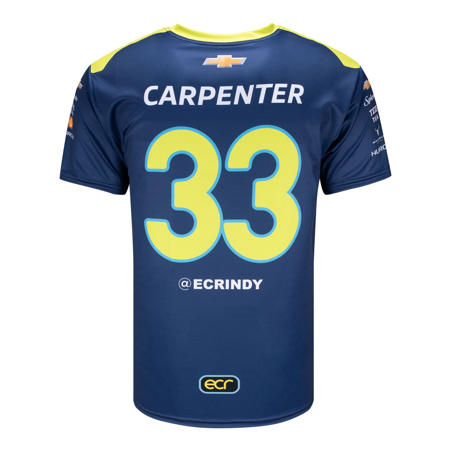 2025 Ed Carpenter Jersey in Blue - Back View
