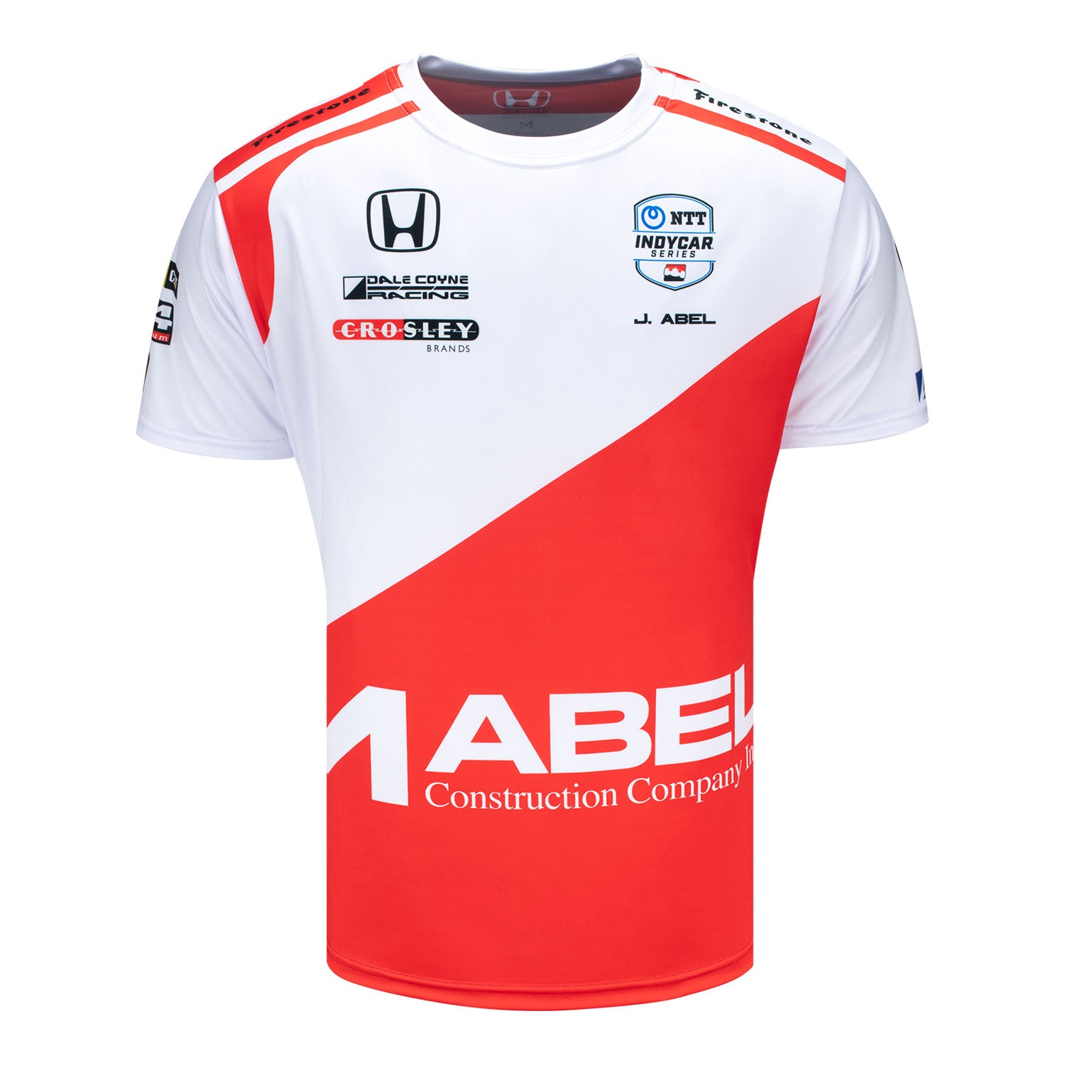 2025 Jacob Abel Jersey in White - Front View