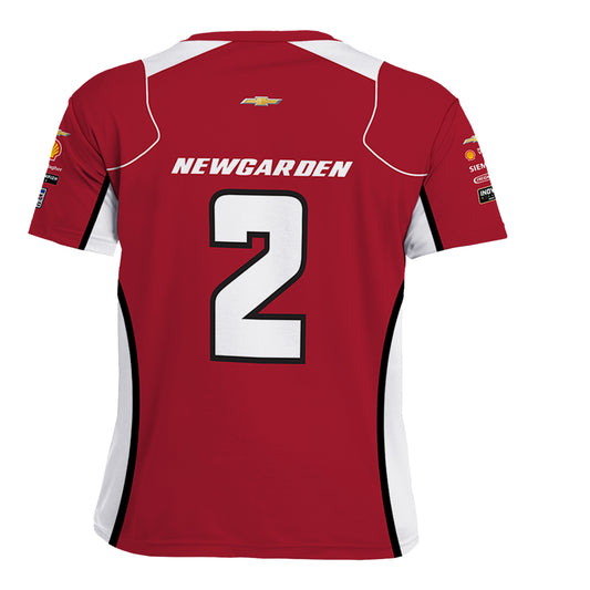 2026 Josef Newgarden Astemo Jersey in Red - Back View
