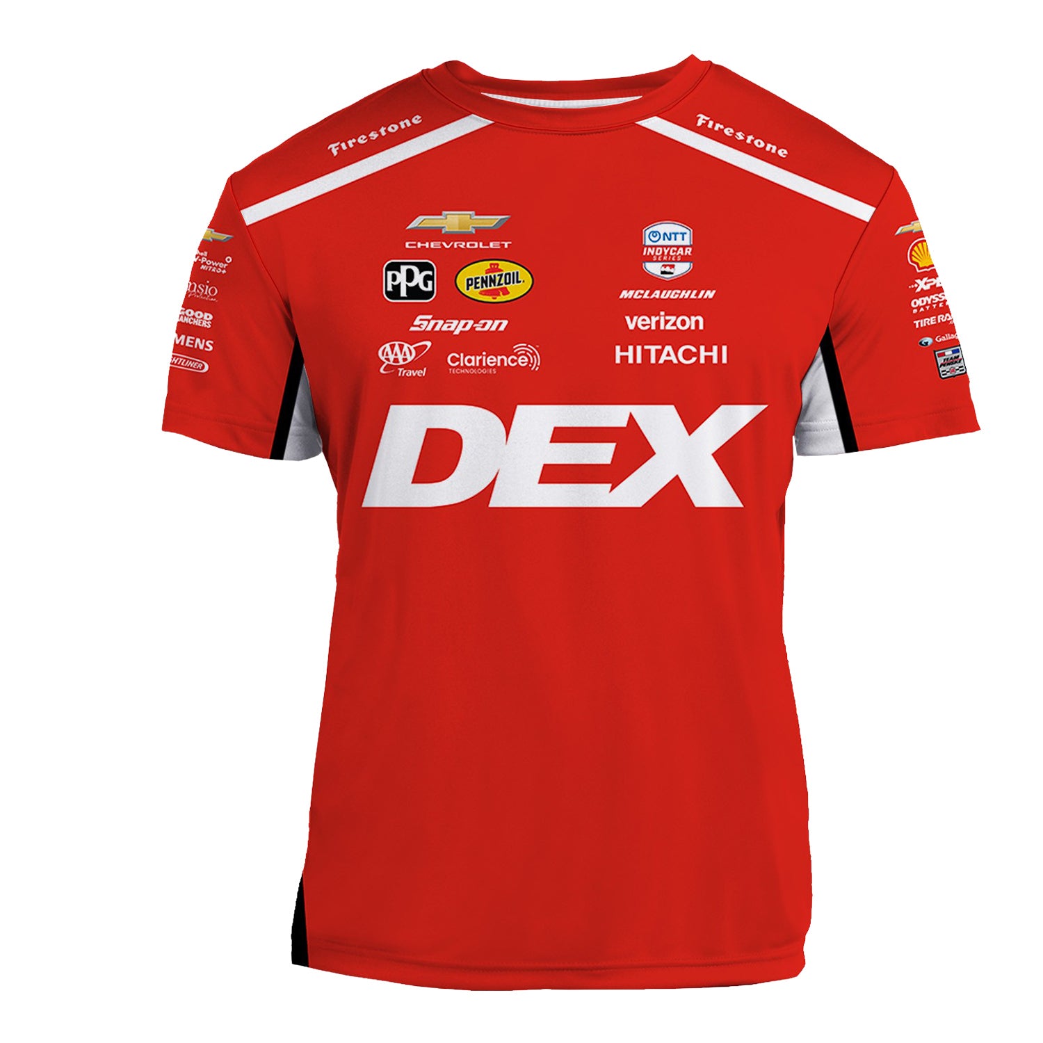 2026 Scott McLaughlin DEX Jersey in Red - Front View