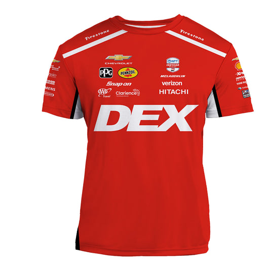2026 Scott McLaughlin DEX Jersey in Red - Front View