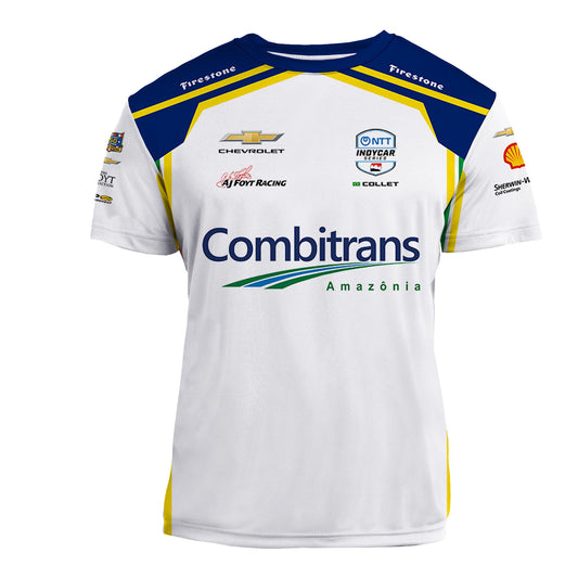 2026 Caio Collet Combitrans Amazonia Jersey in White - Front View