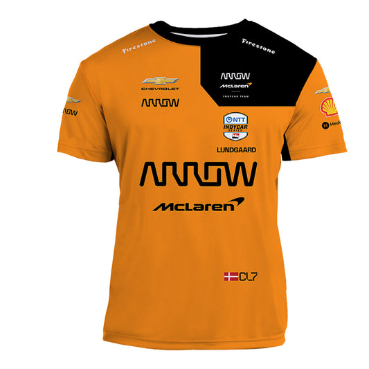 2026 Christian Lundgaard Arrow McLaren Jersey in orange - Front View