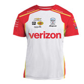2026 David Malukas Verizon Jersey in White - Front View