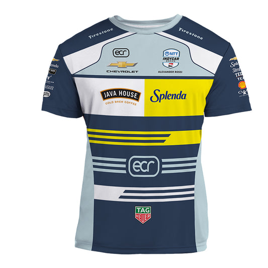 2026 Alexander Rossi ECR Jersey In Blue - Front View