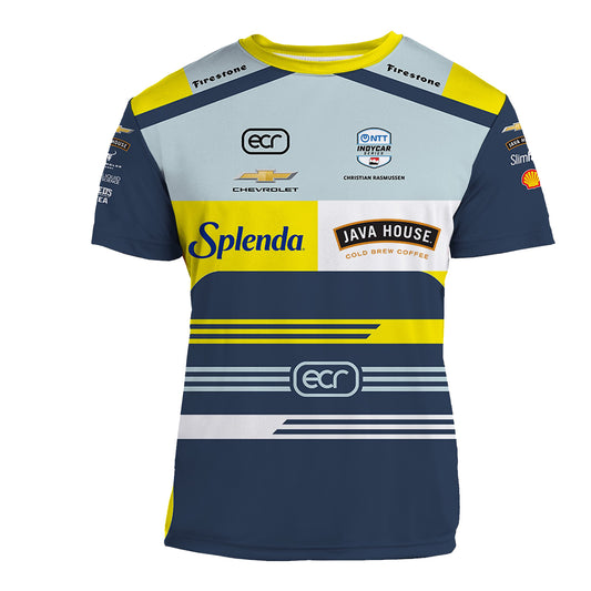 2026 Christian Rasmussen ECR Jersey in Yellow - Front View