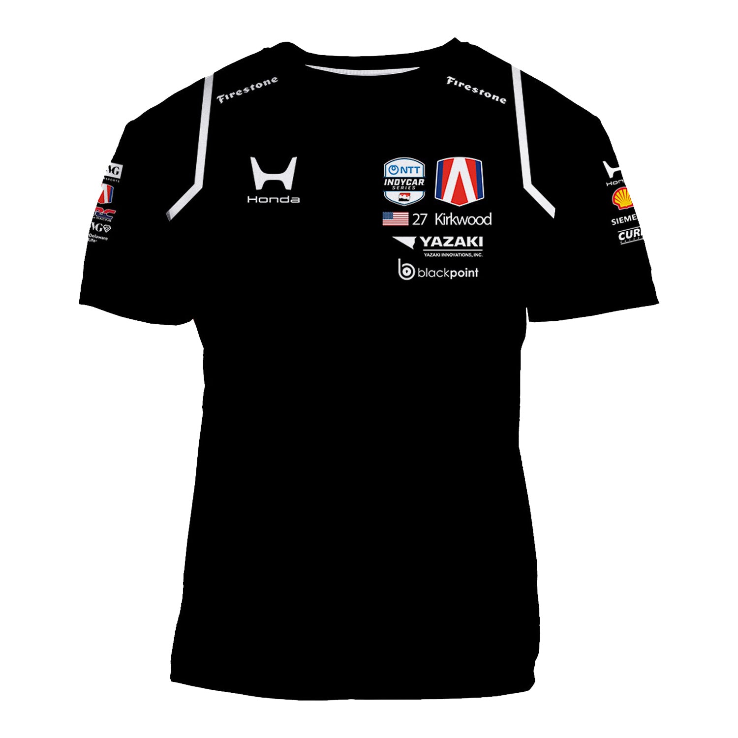 2026 Kyle Kirkwood Jersey in Black - Front View