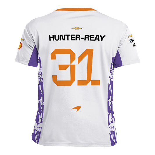 2026 Ryan Hunter-Reay PrizePicks Jersey in White - Back View