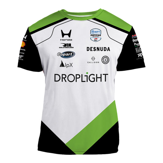2026 Louis Foster Droplight Jersey In Black & Green - Front View