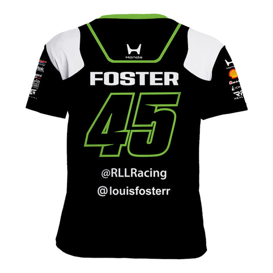 2026 Louis Foster Droplight Jersey In Black & Green - Back View