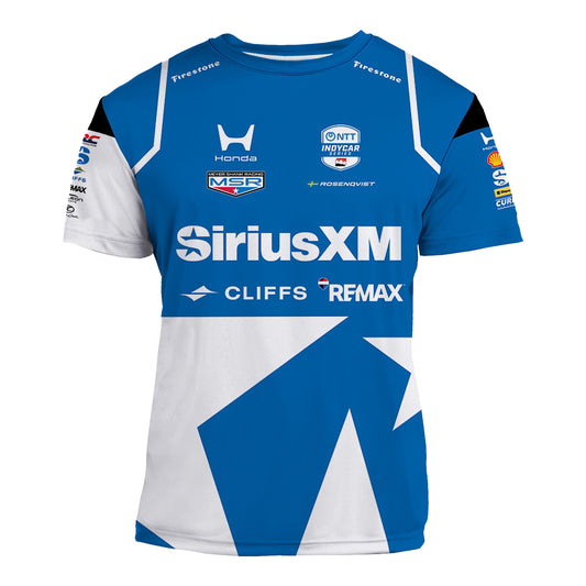 2026 Felix Rosenqvist Sirius XM Jersey in Blue - Front View