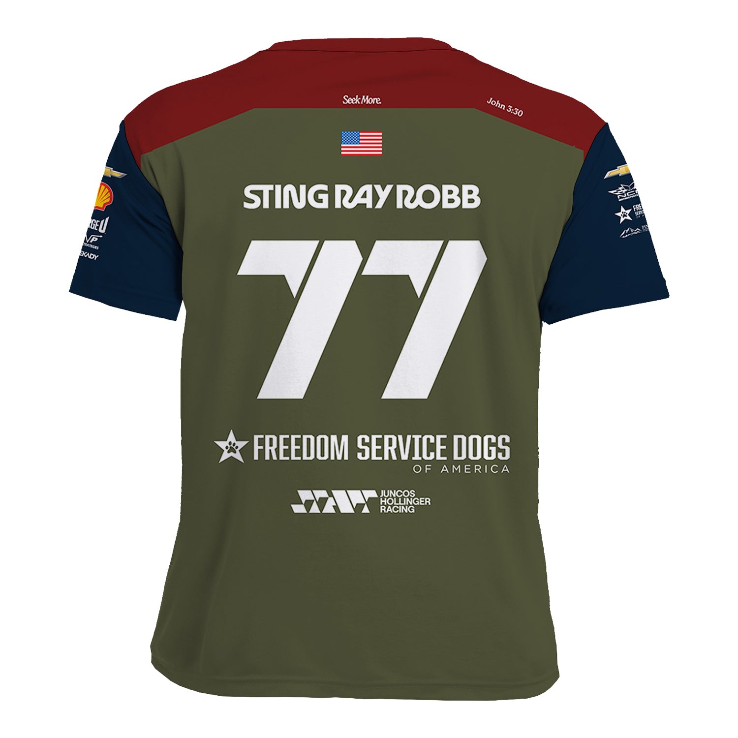 2026 Sting Ray Robb Goodheart Jersey in Green - Back View