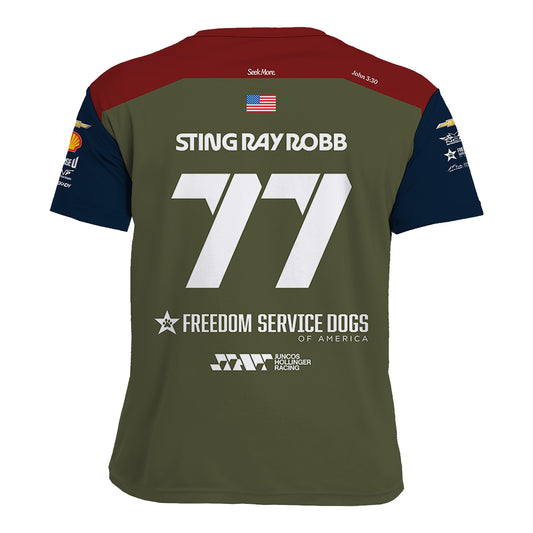 2026 Sting Ray Robb Goodheart Jersey in Green - Back View