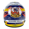2023 Romain Grosjean Mini Helmet in blue and yellow - back  view