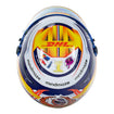 2023 Romain Grosjean Mini Helmet in blue and yellow - top view