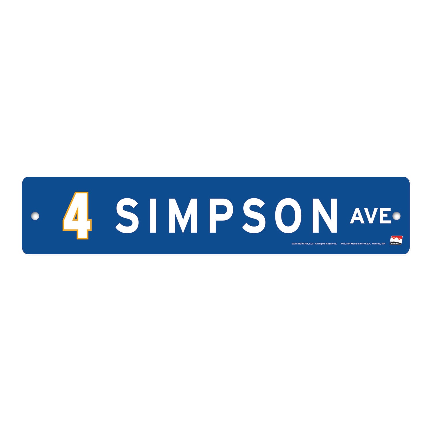 2024 Kyffin Simpson Street Sign - front view