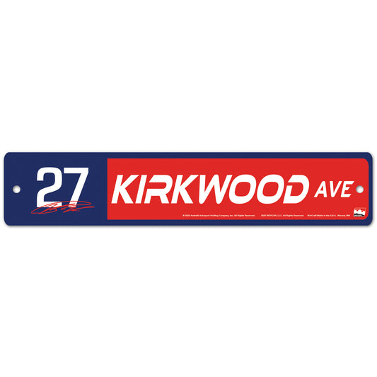 2025 Kyle Kirkwood Street Sign