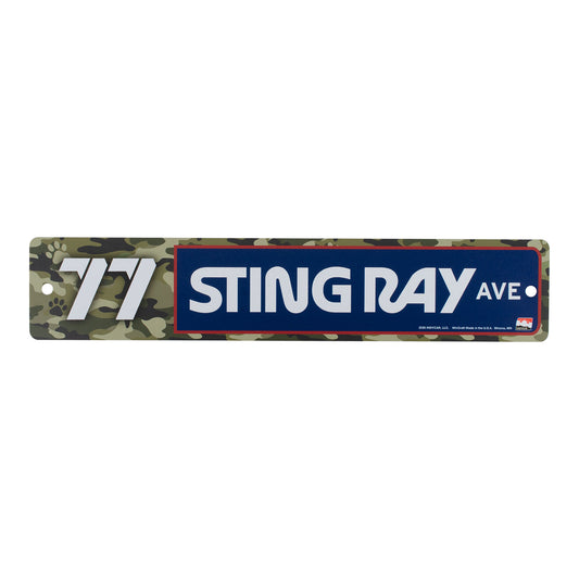 Sting Ray Robb #77 Street Sign - Front view