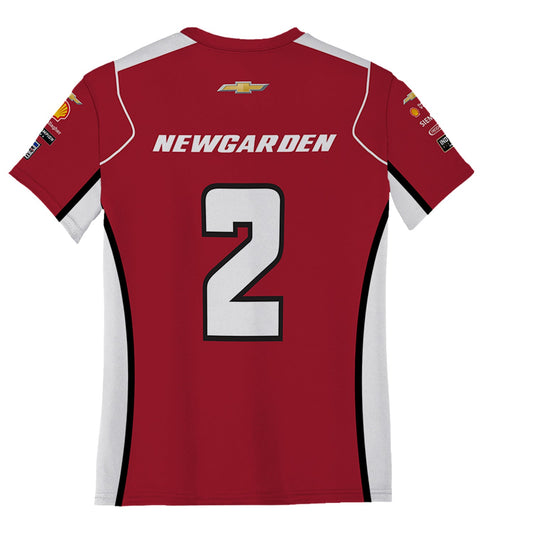 2026 Josef Newgarden Astemo Youth Jersey in Red - Back View