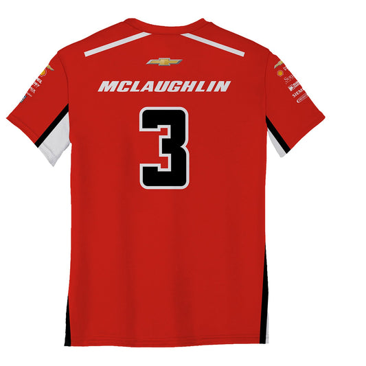 2026 Scott McLaughlin DEX Youth Jersey in Red - Back View