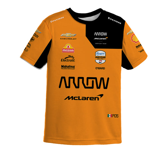 2026 Youth Pato O'Ward Jersey in Orange - Front View