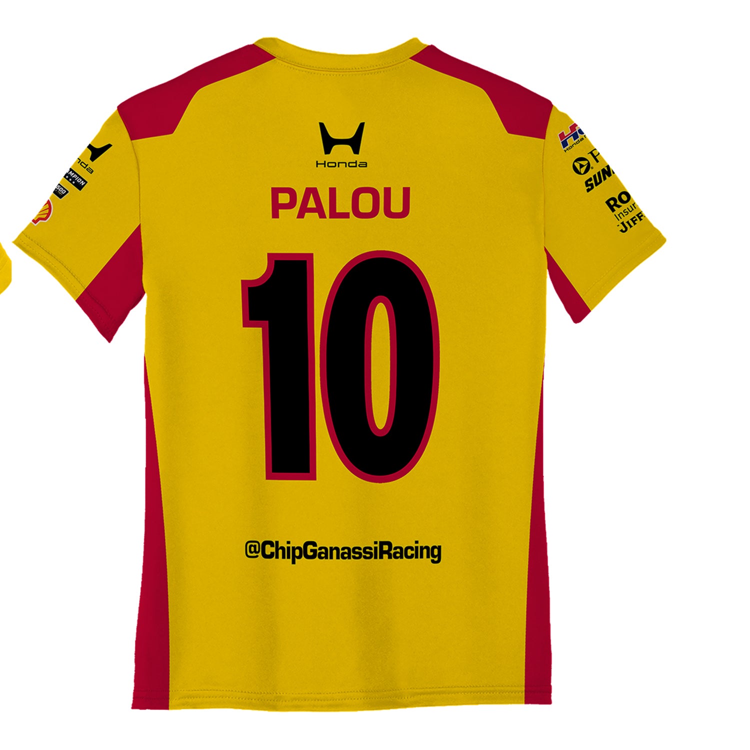 2026 Alex Palou DHL Youth Jersey in Yellow - Back View