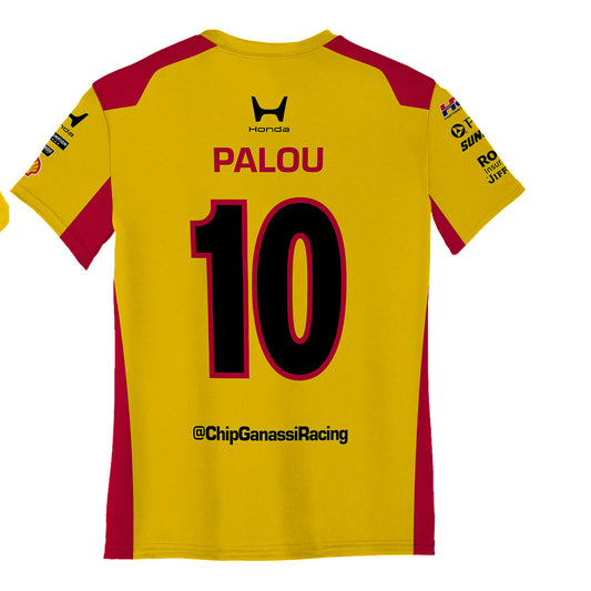 2026 Alex Palou DHL Youth Jersey in Yellow - Back View