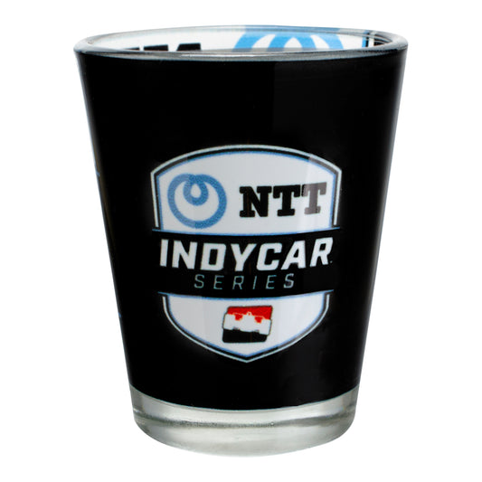 NTT INDYCAR Wrapped Shot Glass - front view