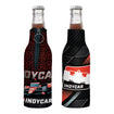 INDYCAR Bottle Cooler in Black and Red - Front and Back View