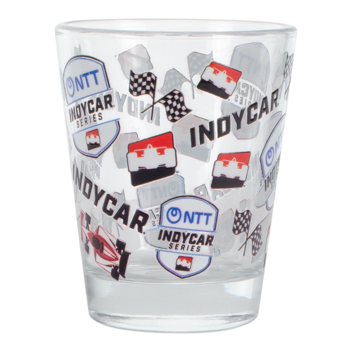 INDYCAR Icons Shot Glass In Multi-Color - Front View