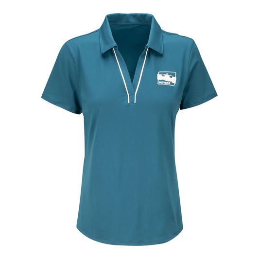 Ladies INDYCAR Puma Cloudspun Piped Polo - front view