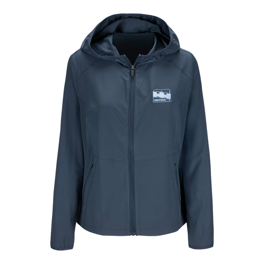INDYCAR Flag & Anthem Ladies Pivot F/Z Jacket in Black - Front View