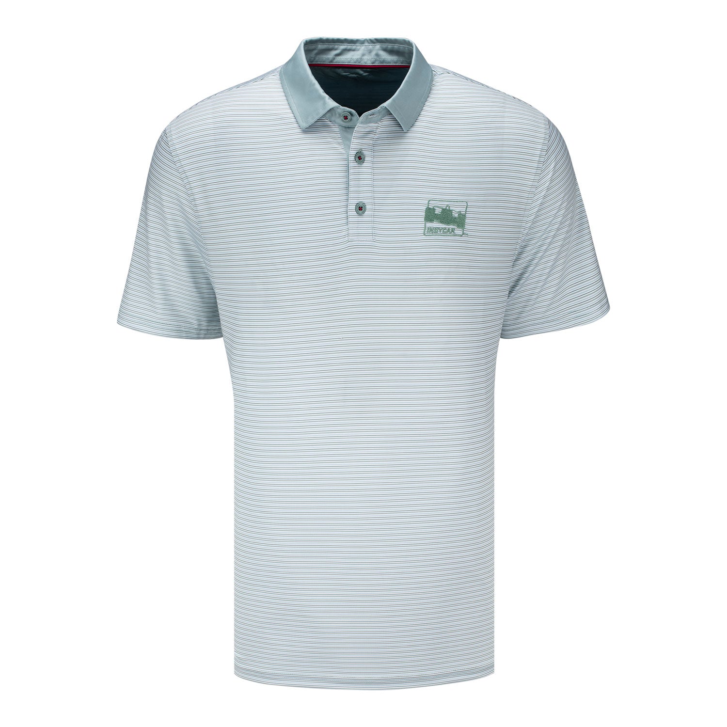 INDYCAR Flag & Anthem MVP Polo - Striped Kiaweh in Blue - Front View