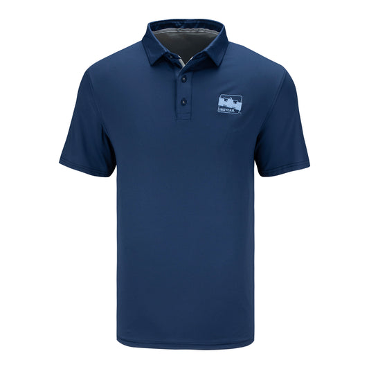 INDYCAR Flag & Anthem MVP Polo in Blue - Front View