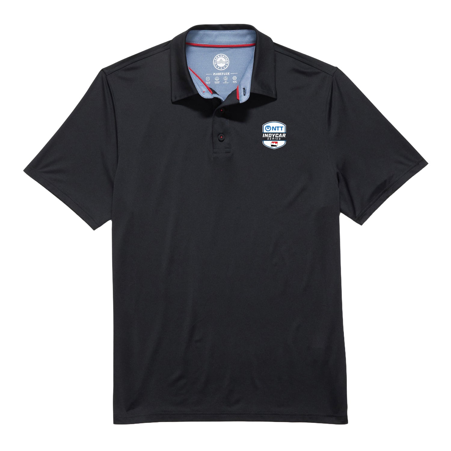 NTT INDYCAR Series Pinehurst Polo in black - Front View