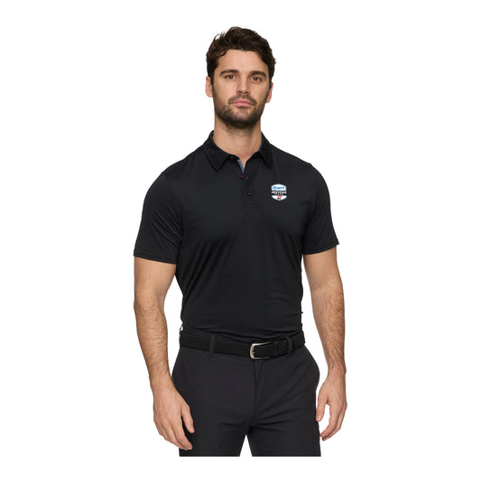 NTT INDYCAR Series Pinehurst Polo in black - Front view