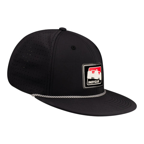 INDYCAR Rubber Logo Flat Bill with Rope Hat