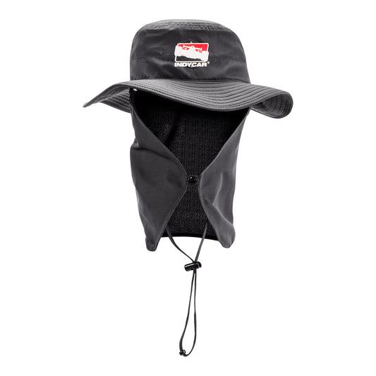 INDYCAR Boonie Bucket Hat with Neck Protector - front view