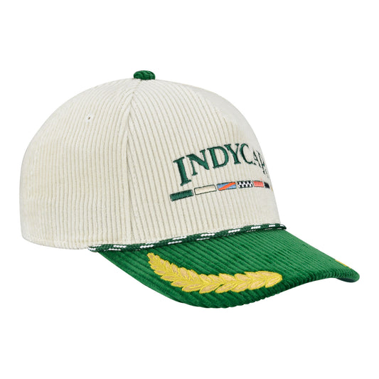 INDYCAR Vintage Flag Corduroy Hat - Front Right View