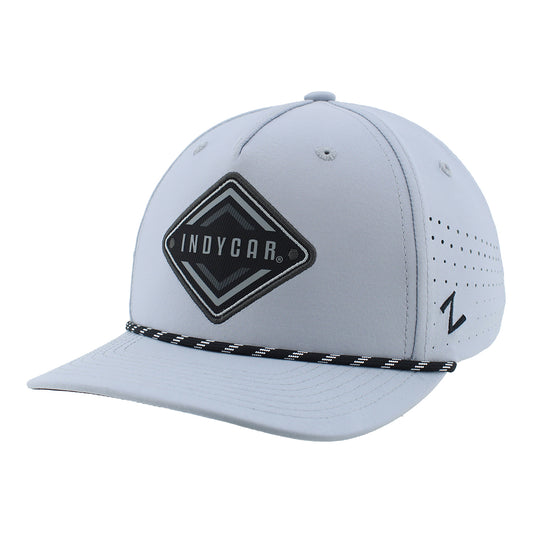 INDYCAR Patch Birdie Rope Hat in Grey - Front View