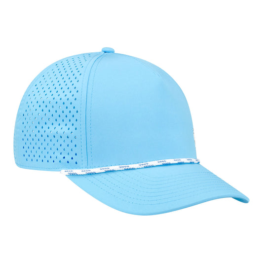 INDYCAR Chrome Logo Hat in Blue - Front Right View