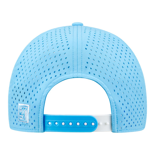 INDYCAR Chrome Logo Hat in Blue - Back View