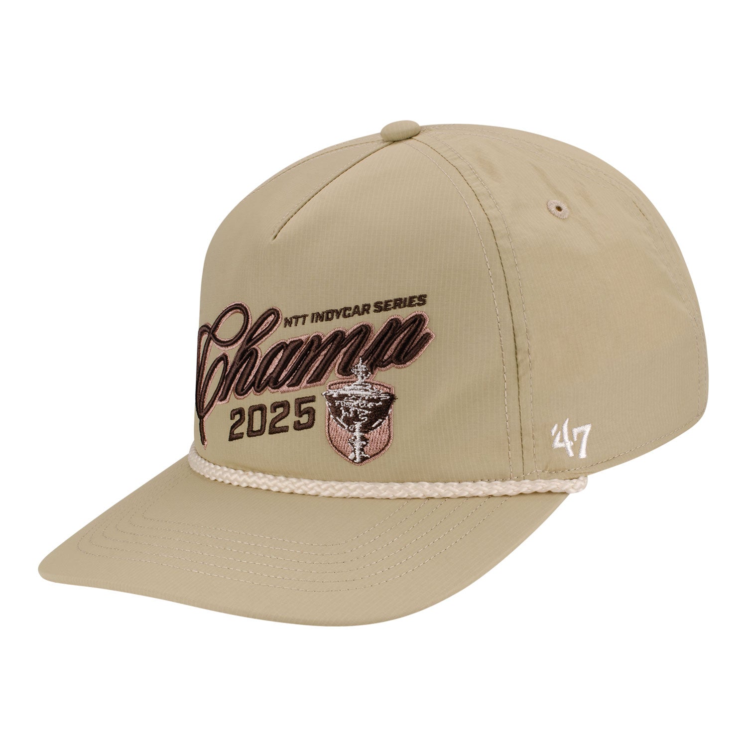2025 INDYCAR Champion Hat in Tan - Front Left View