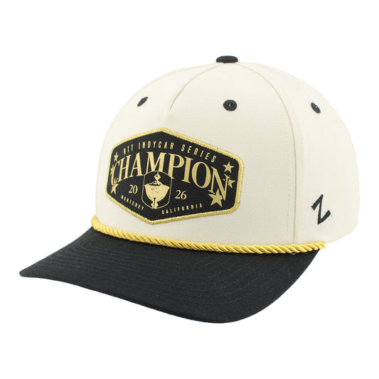 2026 INDYCAR Champion Hat in White - Front Left View