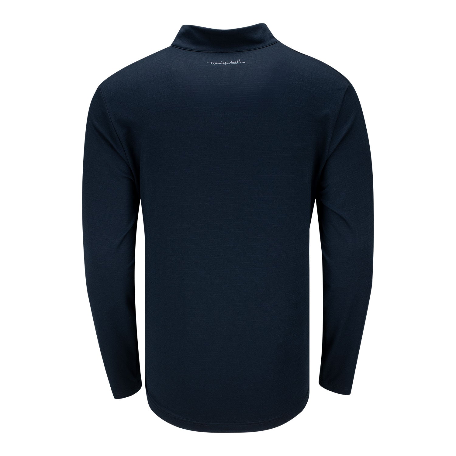TravisMathew Heater 1/4 Zip in Blue - Back View